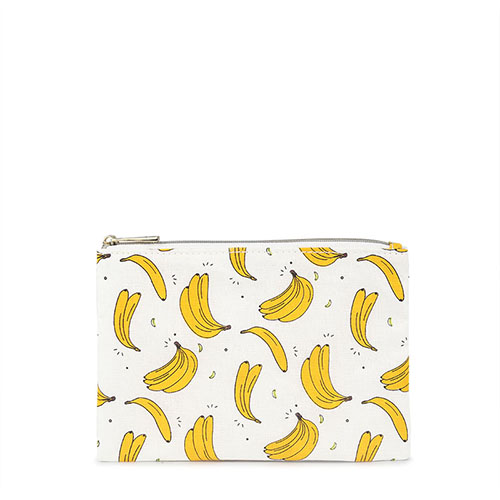 Flat Pouch Cosmetic Bag Banana Fiber - CNC047