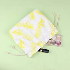 Portable Beauty Drawstring Bag Pineapple Fiber - CNC092