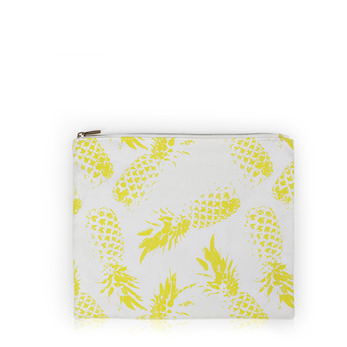 Flat Pouch Cosmetic Bag Pineapple Fiber - CNC090