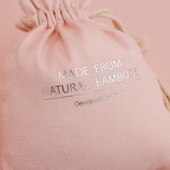 Travel Beauty Drawstring Bag Bamboo Fiber - CBB073