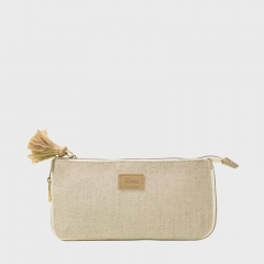 Small Pouch Cosmetic Bag Bamboo Fiber Jute - CBB042