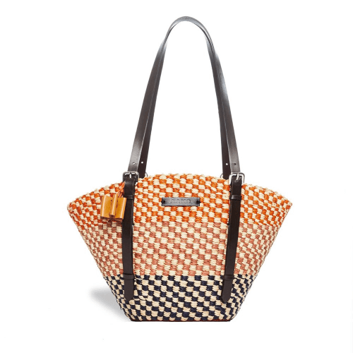 AAKS tote raffia bag