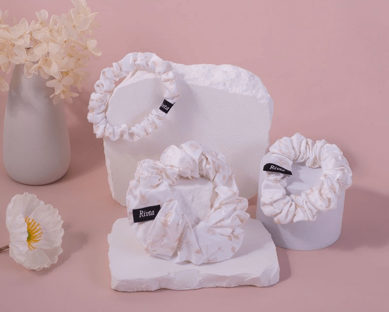 Bamboo fiber Satin scrunchies