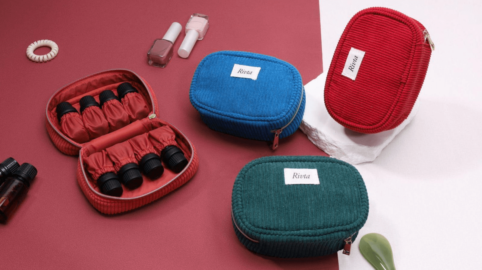 RPET Corduroy makeup case