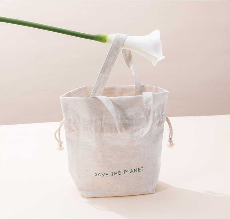 Drawstring Bag Linen Cotton