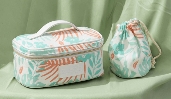  cotton cosmetic case and drawstring bag