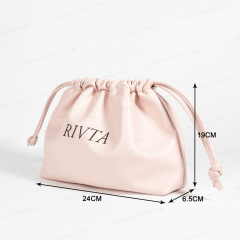 Medium Drawstring Bag Made Of Recycled PU - CBP225