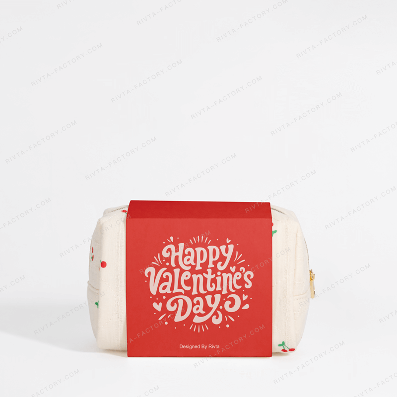 Small Quilted Cosmetic Bag Linen Cotton - CBC202
