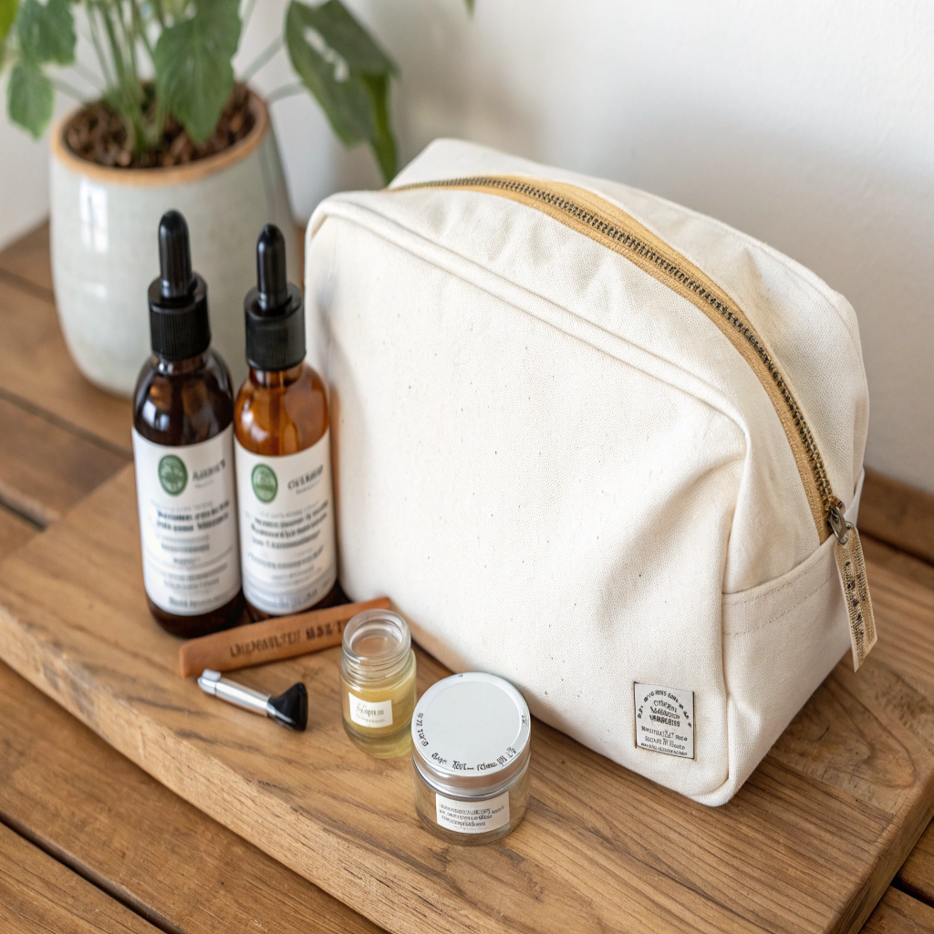 Stylish and Eco-Friendly Canvas Toiletry Bag Stylish and Eco-Friendly Canvas Toiletry Bag