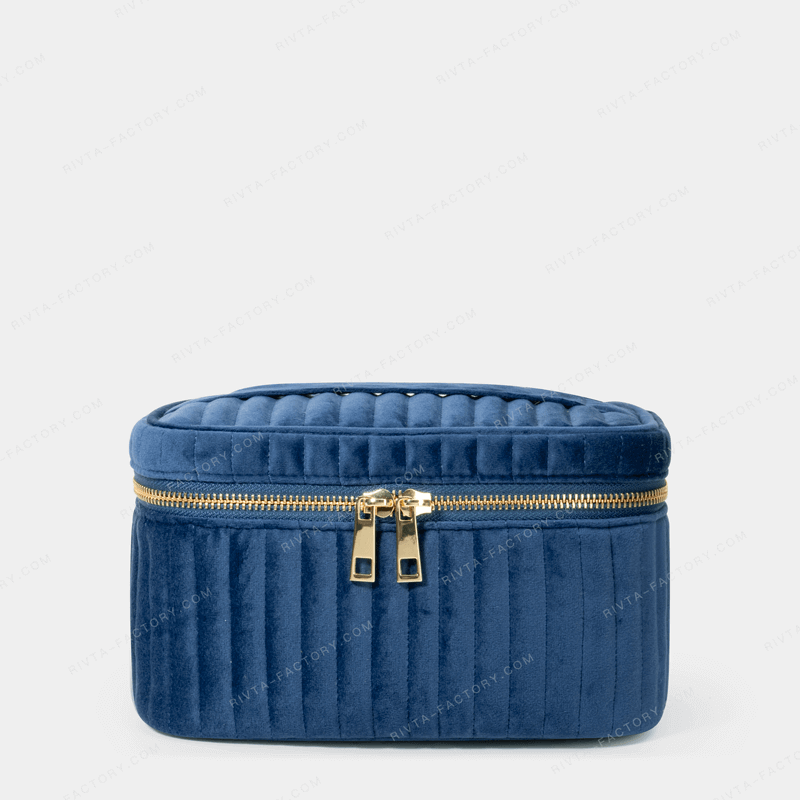 Quilted Makeup Case RPET Velvet - CBR318